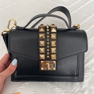 Valentino Titti Palmellato Studded Leather Crossbody Bag